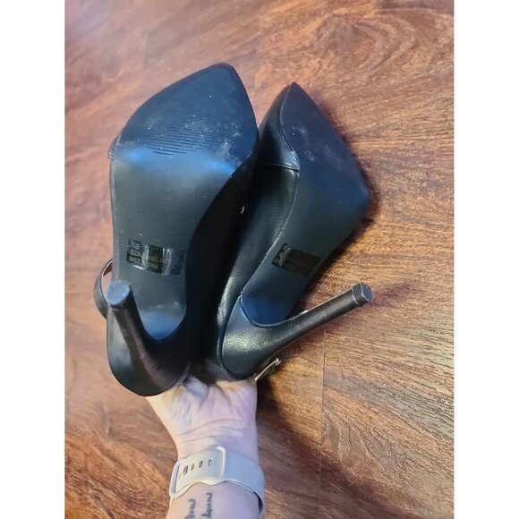 Rue 21 Black Heels size M 7/8 - Picture 4 of 4